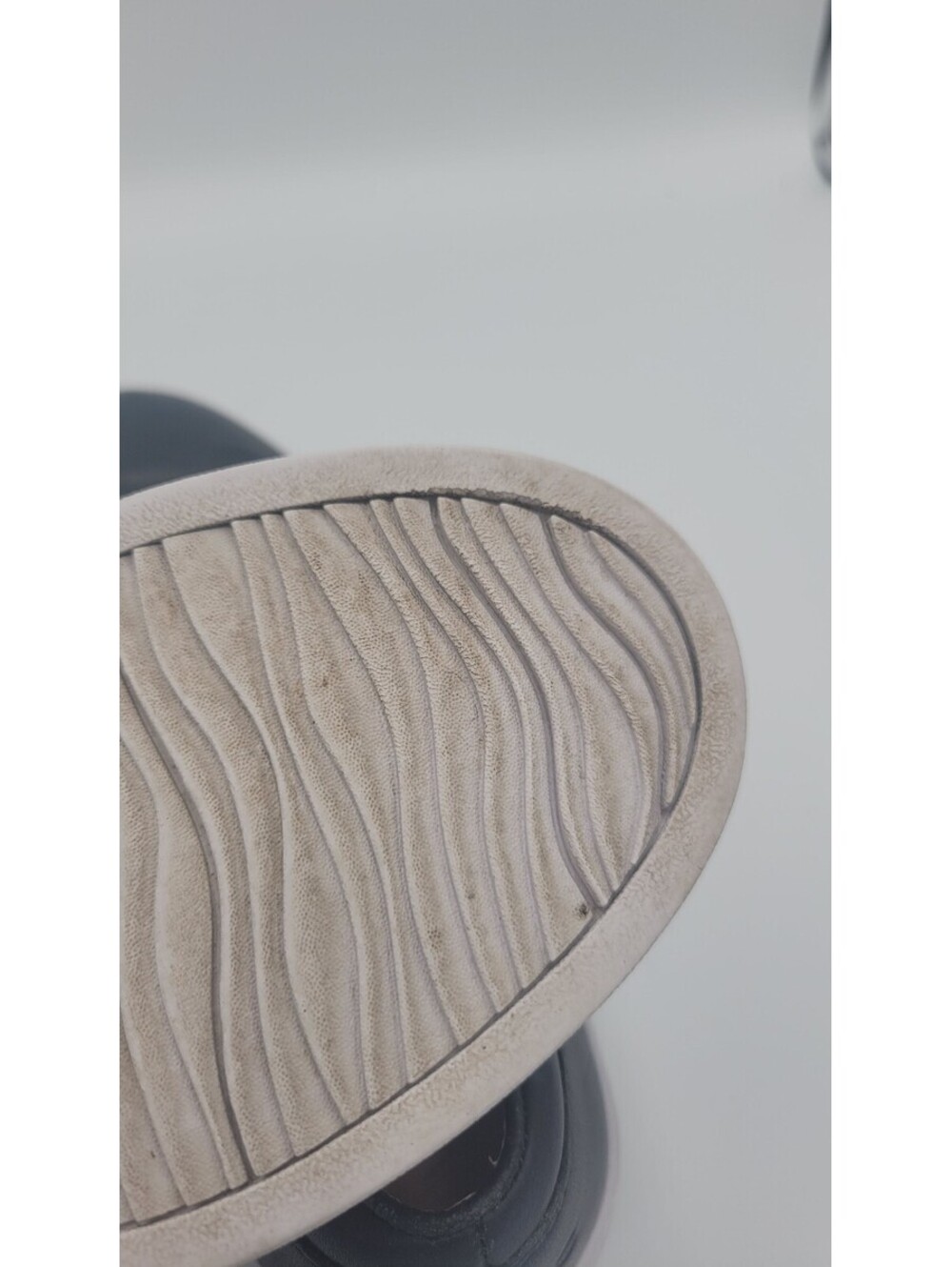 Vionic Black Leather Slip-On Shoes with White Rubber Soles, Size Not Specified - Picture 6 of 8